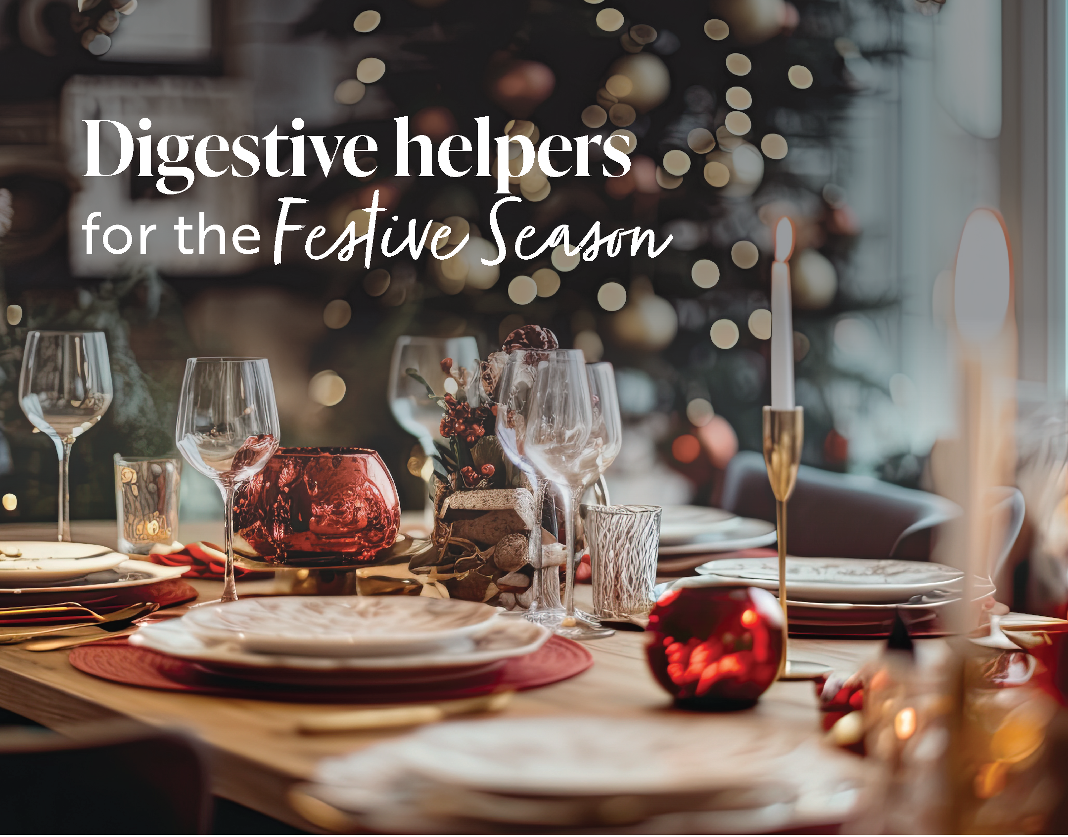 Feeling festive? How to help your digestive health over the festive period