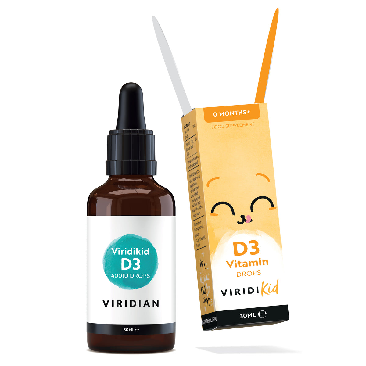 Viridikid Liquid Vitamin D3 Drops 400iu